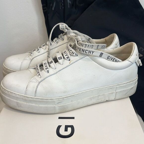 Givenchy Urban White Sneakers 100% calf leather Size 38 - Picture 4 of 7